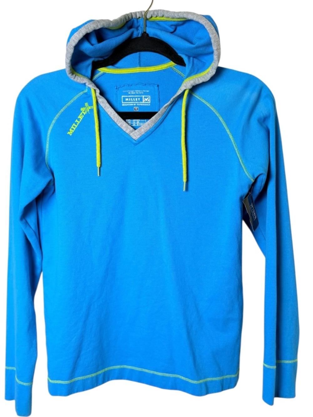 MILLET Small Blue Hooded Pullover Sweatshirt
